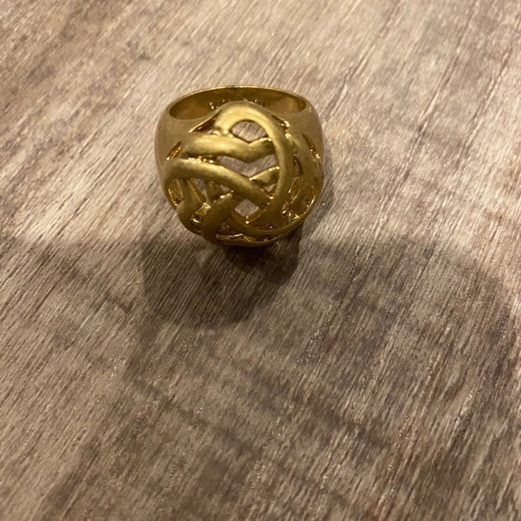 LIa Sophia Gold Ring Celtic Design size 8 - Picture 3 of 3